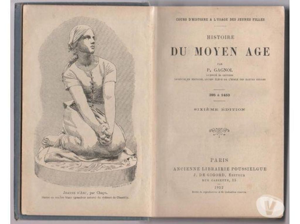 Livres occasion Tarn-et-Garonne Montauban - 82000 - Photos Vivastreet HISTOIRE DU MOYEN AGE par P. GAGNOL - 395 à 1453 6e édition