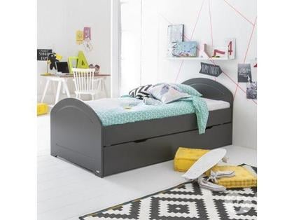 Ameublement - art de la table Tourcoing Nord - Photos Vivastreet Lit gigogne Alban + sommier anthracite 90x200