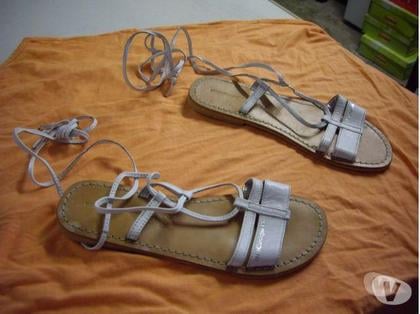 Chaussures occasion Bouxwiller Bas-Rhin - Photos Vivastreet Sandales spartiates Blanc pt 39-neuves- à 6 €