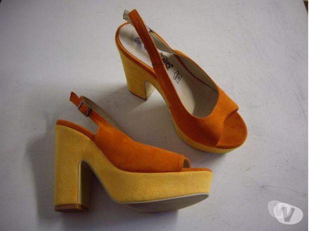Chaussures Bas-Rhin Bouxwiller - 67330 - Photos Vivastreet Escarpins à talons bicolore orange-jaune pt 37-38