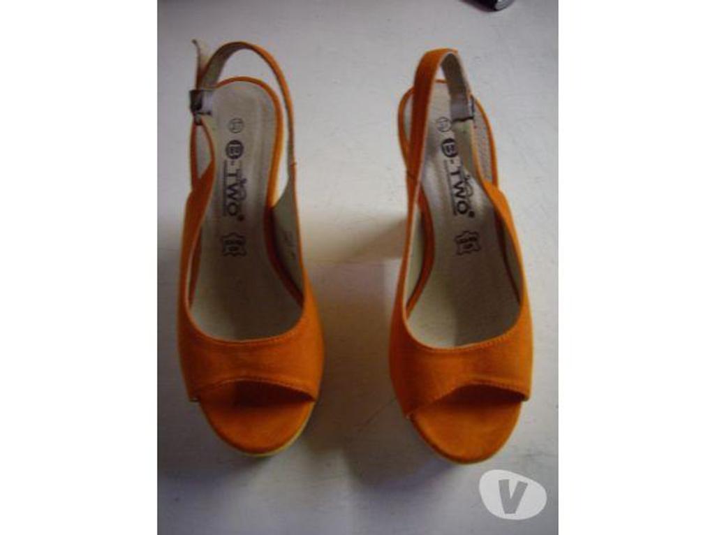 Chaussures Bas-Rhin Bouxwiller - 67330 - Photos Vivastreet Escarpins à talons bicolore orange-jaune pt 37-38