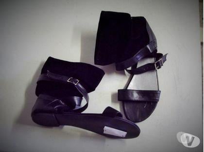 Chaussures et bottes occasion Bouxwiller Bas-Rhin - Photos Vivastreet Sandales noir montantes à boucle pt 39-neuves