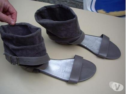 Chaussures et bottes occasion Bouxwiller Bas-Rhin - Photos Vivastreet Sandales montantes Gris à boucle croisée pt 39