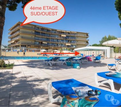 Location vacances St Laurent du Var Alpes-Maritimes - Photos Vivastreet T2 50M2 4ème étage vue mer piscine garage