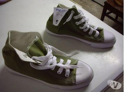 Chaussures Bouxwiller Bas-Rhin - Photos Vivastreet Baskets en Toile hautes Kaki pt 41-neuves