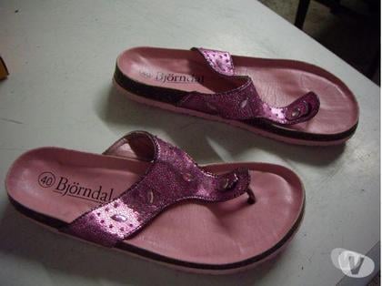 Chaussures occasion Bouxwiller Bas-Rhin - Photos Vivastreet Mules-Entredoigts Rose Brillant pt 40 à 6 €