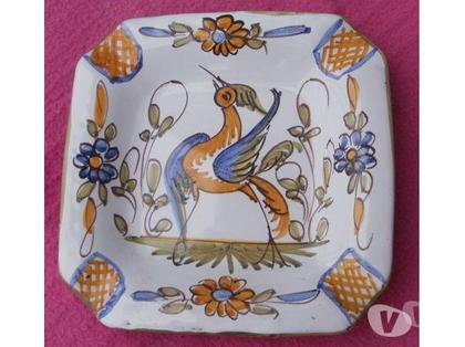 Décoration-Art-Antiquité Montauban Tarn-et-Garonne - Photos Vivastreet CENDRIER en porcelaine décor MOUSTIERS signé DM