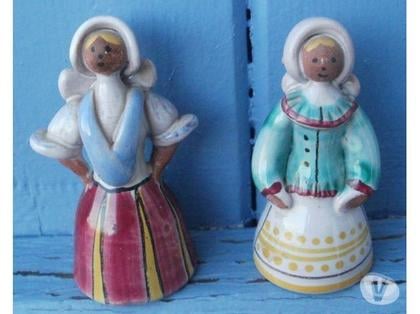 Décoration-Art-Antiquité Montauban Tarn-et-Garonne - Photos Vivastreet 2 figurines CZECHOSLOVAKIA peint main Hauteur 6 cm