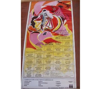 Décoration-Art-Antiquité Montauban Tarn-et-Garonne - Photos Vivastreet Affiche corrida tauromachie SAN ISIDRO 1986 (50.5 cm x 100 c
