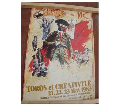 Collection Montauban Tarn-et-Garonne - Photos Vivastreet Affiche tauromachie VIC FEZENSAC 1983
