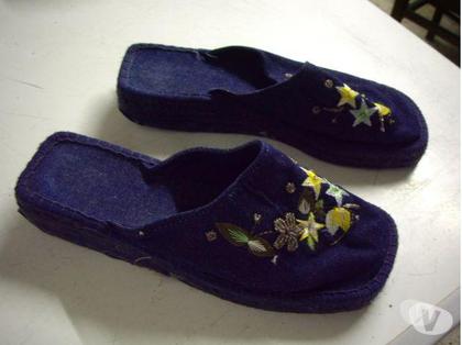 Chaussures Bouxwiller Bas-Rhin - Photos Vivastreet Mules en espadrilles Bleu Fleuri pointure 37 à 4 €