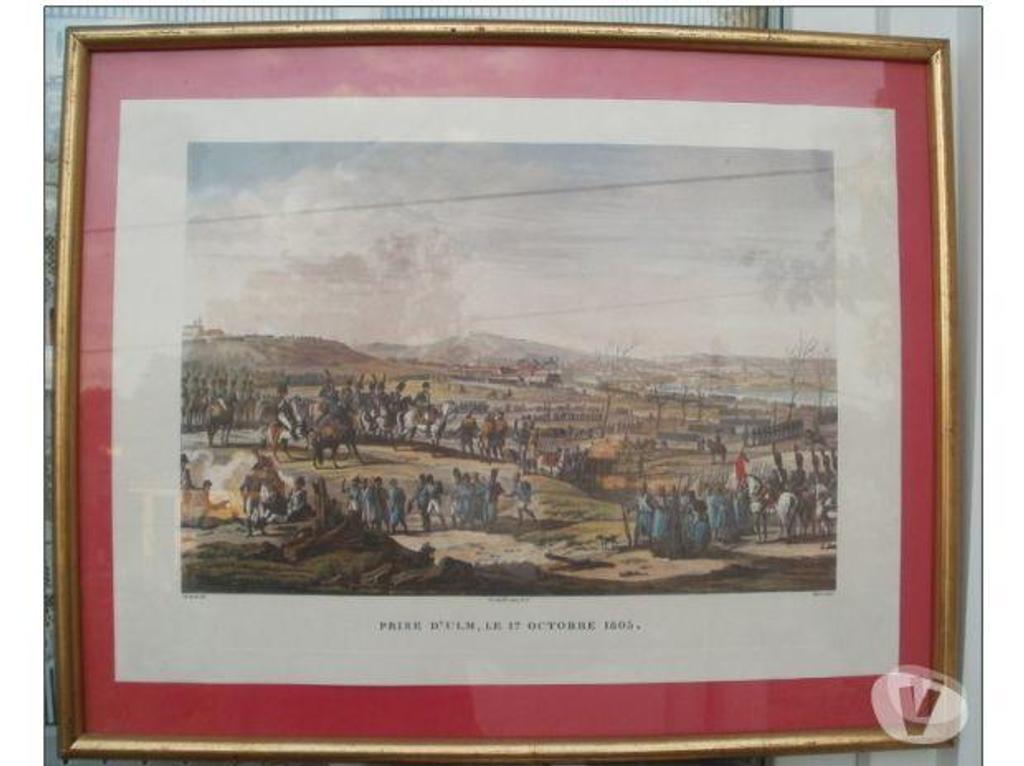 Décoration - art Tarn-et-Garonne Montauban - 82000 - Photos Vivastreet GRAVURE ENCADREE de la PRISE D'ULM le 17 octobre 1805 En