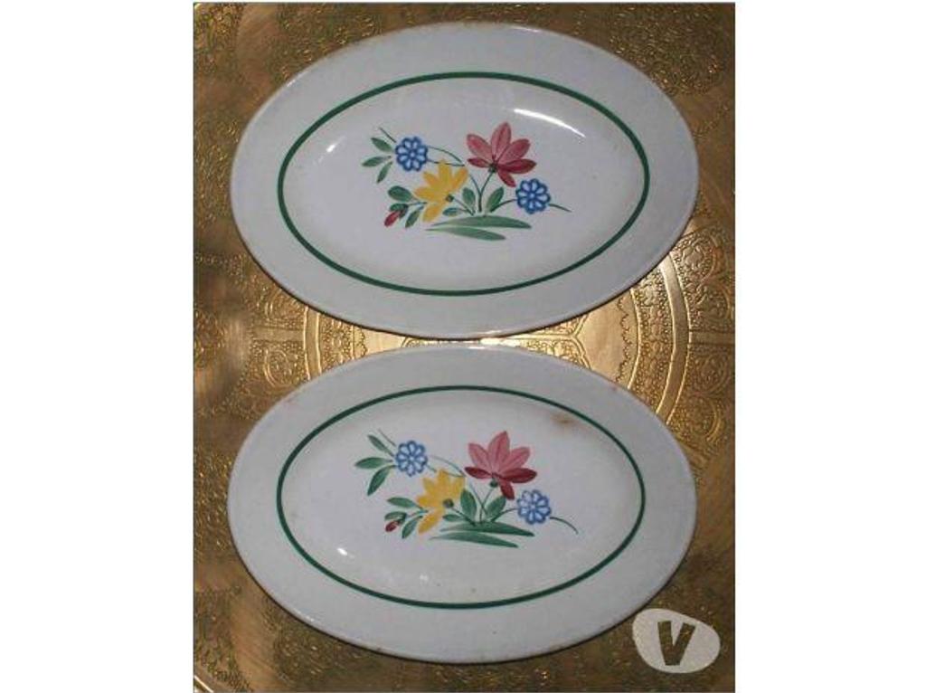 Décoration - art Tarn-et-Garonne Montauban - 82000 - Photos Vivastreet Lot de 2 plats ovales DIGOIN SARREGUEMINES DOUGLAS
