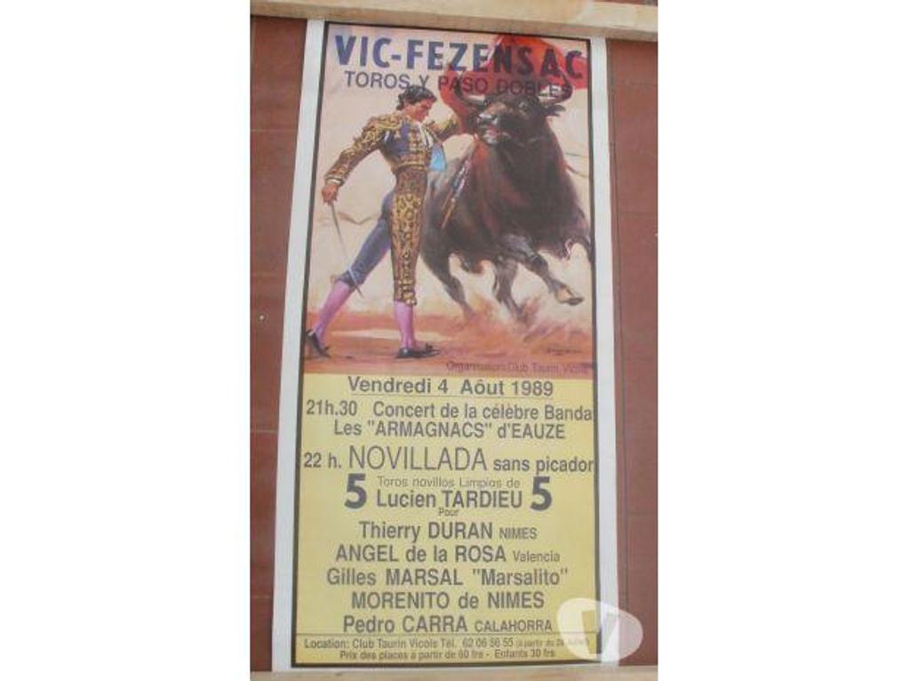 Décoration - art Tarn-et-Garonne Montauban - 82000 - Photos Vivastreet Affiche tauromachie VIC FEZENSAC Toros y paso dobles
