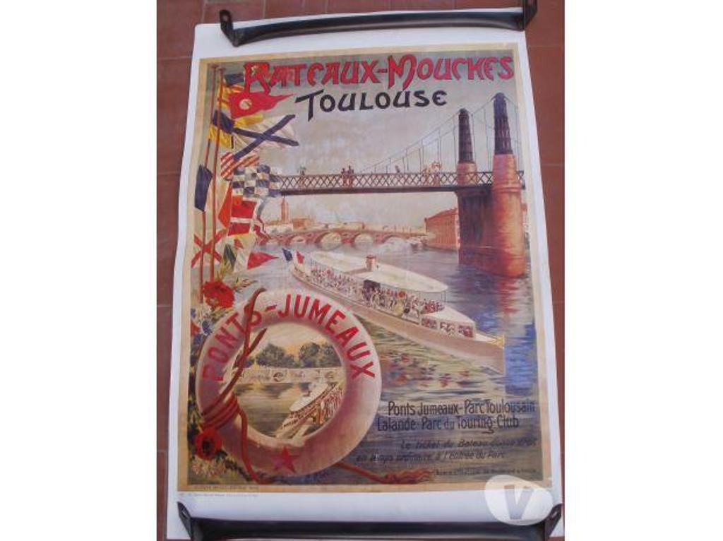 Décoration - art Tarn-et-Garonne Montauban - 82000 - Photos Vivastreet Affiche bateaux mouches de Toulouse - Réédition