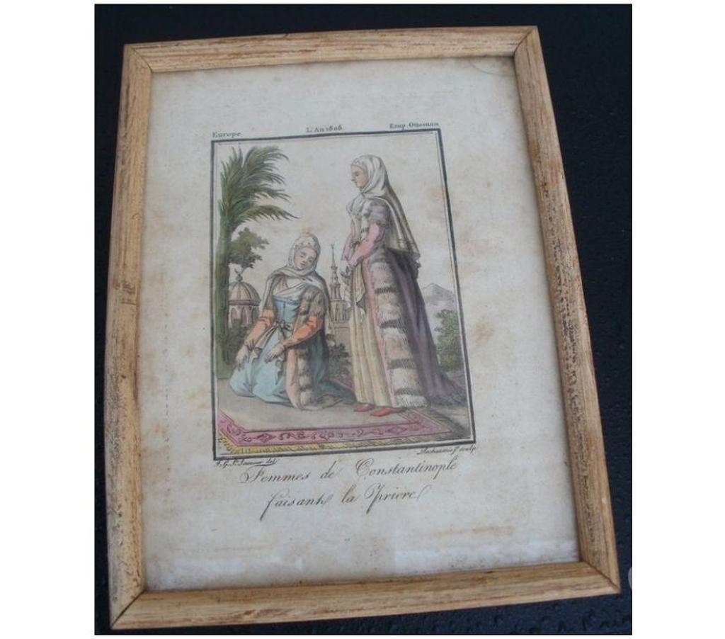 Décoration - art Tarn-et-Garonne Montauban - 82000 - Photos Vivastreet Gravure encadrée de LACHAUSSEE Jne Femmes de Constantinople
