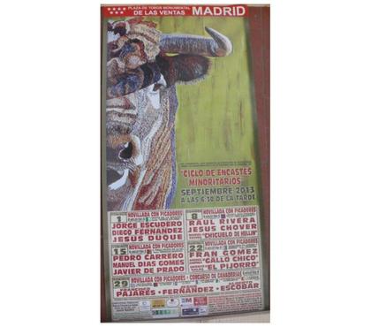 Collection Montauban Tarn-et-Garonne - Photos Vivastreet Affiche tauromachie MADRID Septembre 2013