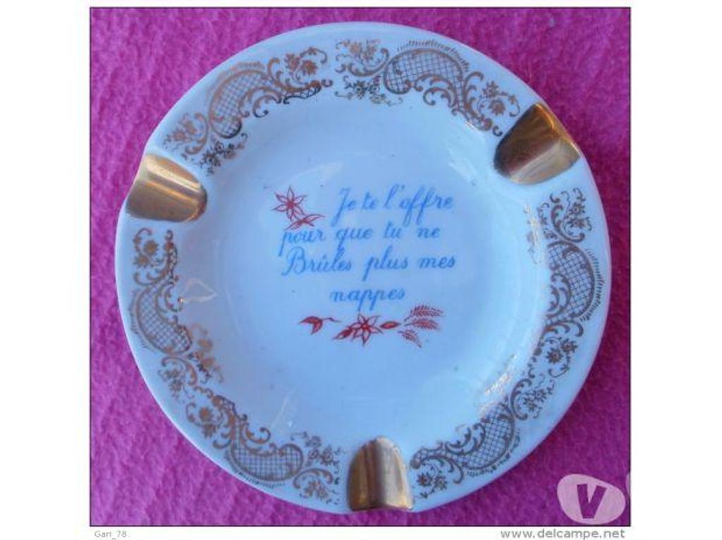 Décoration - art Tarn-et-Garonne Montauban - 82000 - Photos Vivastreet CENDRIER en porcelaine,de Limoges avec texte