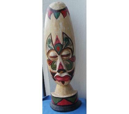 Décoration - art Montauban Tarn-et-Garonne - Photos Vivastreet MASQUE ou statuette en bois peint Hauteur 52 cm
