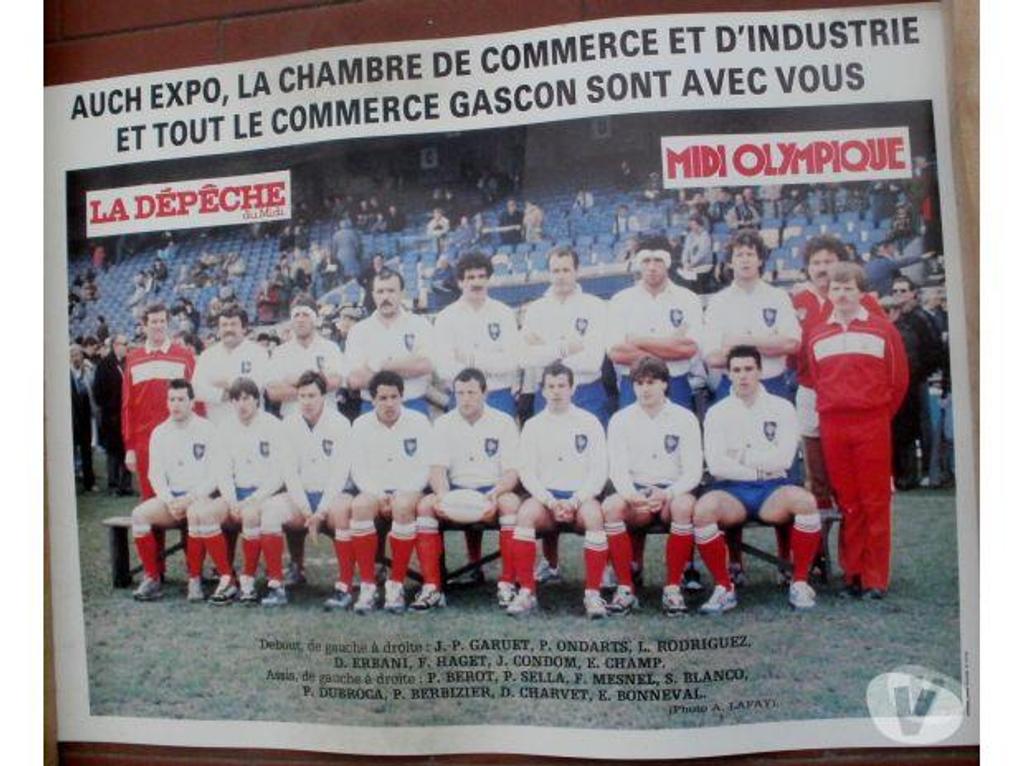 Collection Tarn-et-Garonne Montauban - 82000 - Photos Vivastreet AFFICHE PUBLICITAIRE Equipe de France de RUGBY