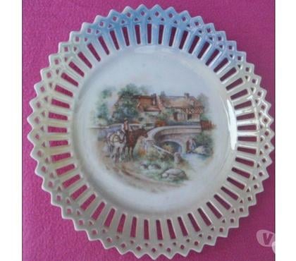 Décoration - art Montauban Tarn-et-Garonne - Photos Vivastreet Assiette porcelaine ajouré dentelé scène campagne