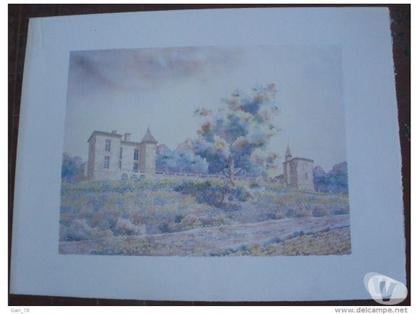 Décoration - art Montauban Tarn-et-Garonne - Photos Vivastreet LE SENTIER DES FLEURS Lithographie aquarelle de S. CAVALLE