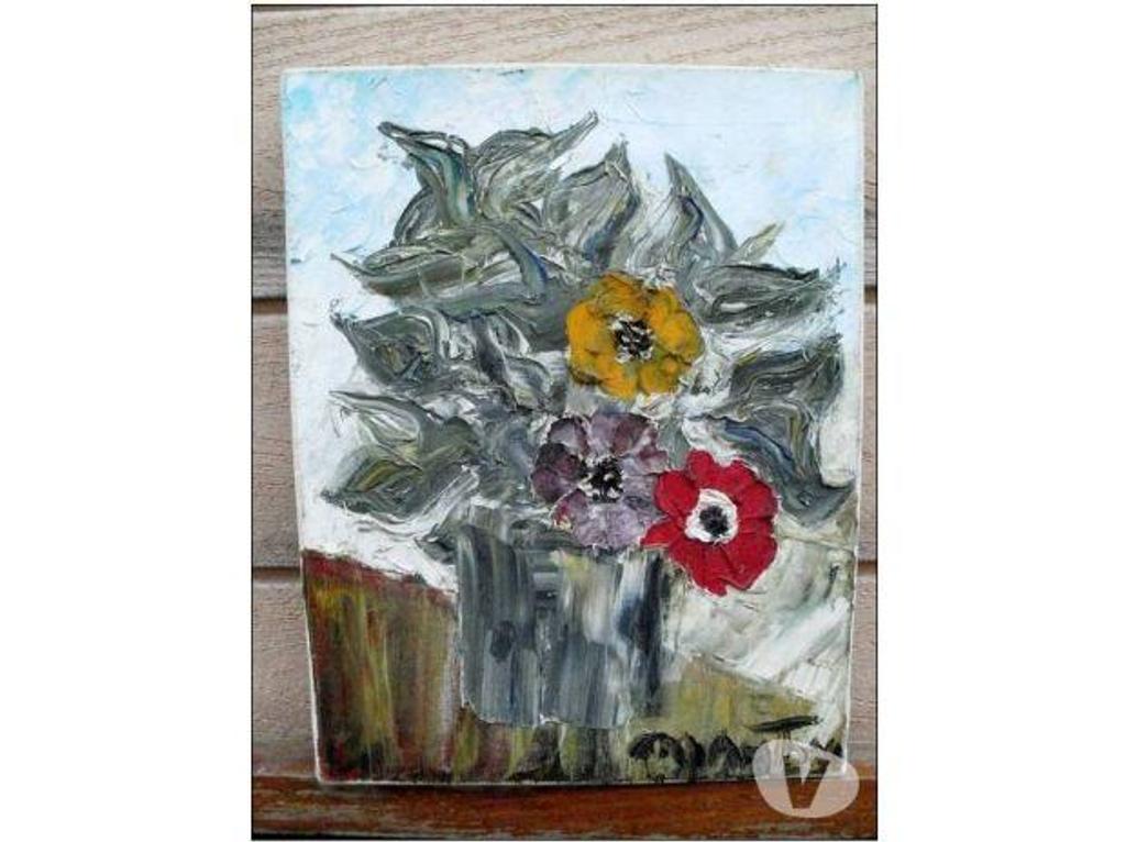 Décoration - art Tarn-et-Garonne Montauban - 82000 - Photos Vivastreet TABLEAU PEINTURE sur toile, signé - motif fleurs