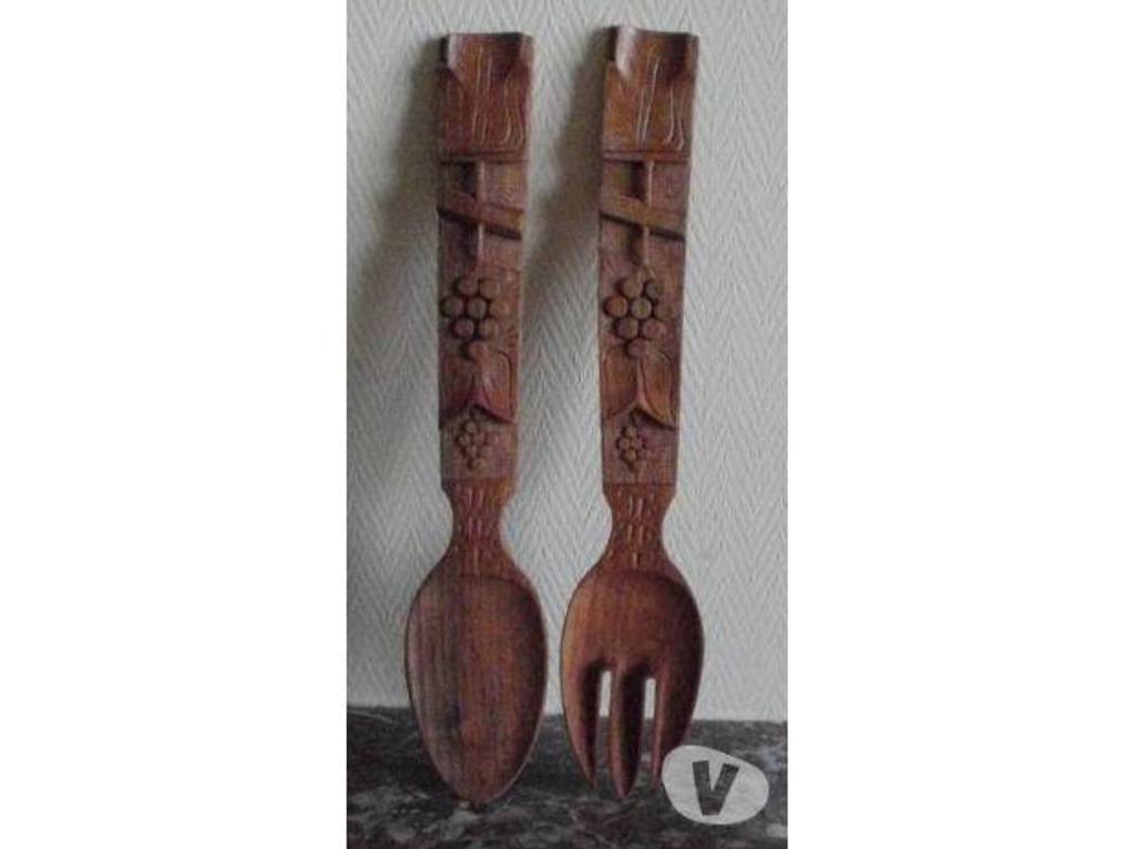 Décoration - art Tarn-et-Garonne Montauban - 82000 - Photos Vivastreet COUVERTS à salade ou décoratifs en bois, H. 30 cm