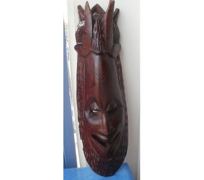 Décoration-Art-Antiquité Montauban Tarn-et-Garonne - Photos Vivastreet MASQUE Africain bois sculpté Haut. 63 cm et 2.6 k