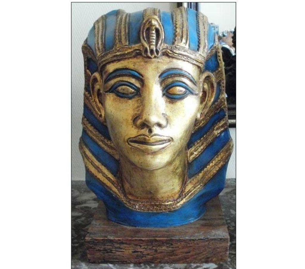 Décoration - art Tarn-et-Garonne Montauban - 82000 - Photos Vivastreet Tête de PHARAON peint en bleu et or