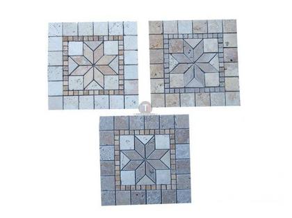 Bricolage - Jardin - Outillage Forcalqueiret Var - Photos Vivastreet Travertin Mixte Rosace Mosaïque sur filet 30,5 x 30,5 cm