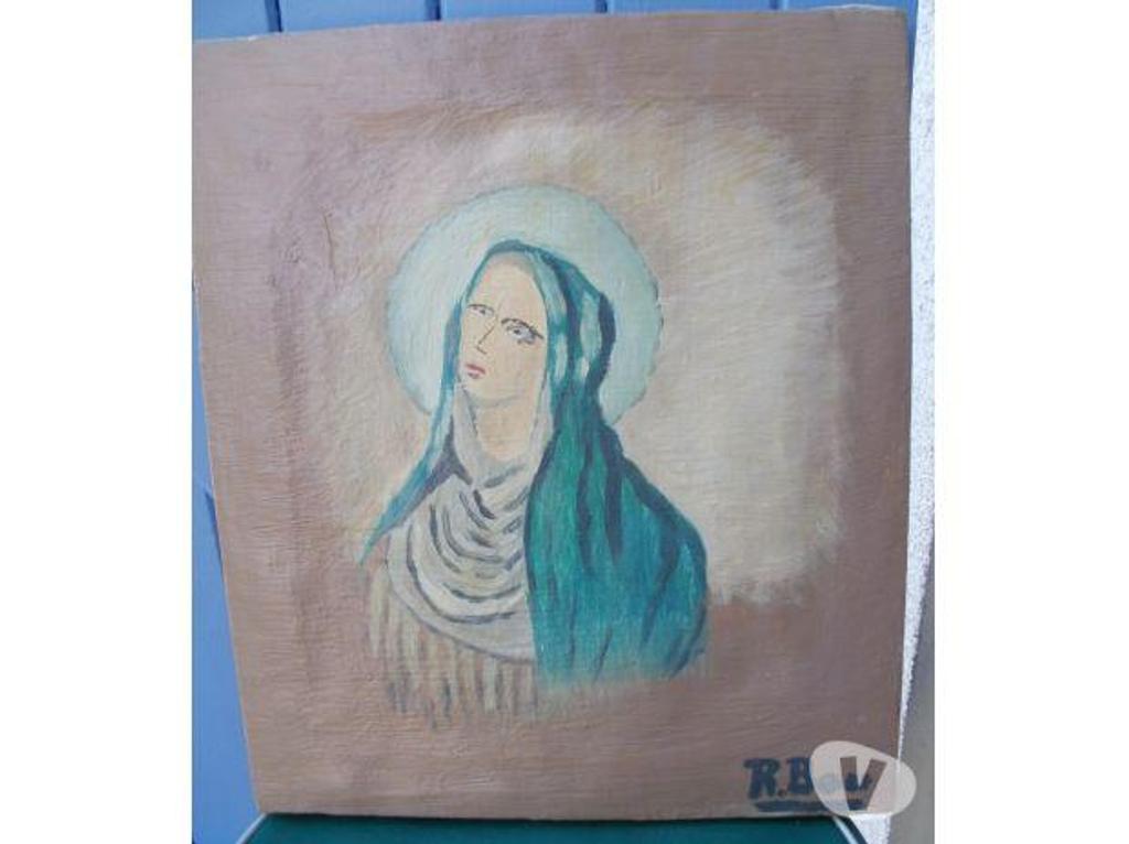 Collection Tarn-et-Garonne Montauban - 82000 - Photos Vivastreet LA VIERGE, huile sur toile signér R BOU