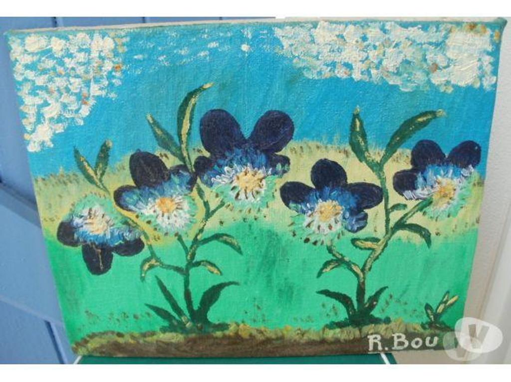 Décoration - art Tarn-et-Garonne Montauban - 82000 - Photos Vivastreet Huile sur toile signée R. BOU intitulé PENSEE