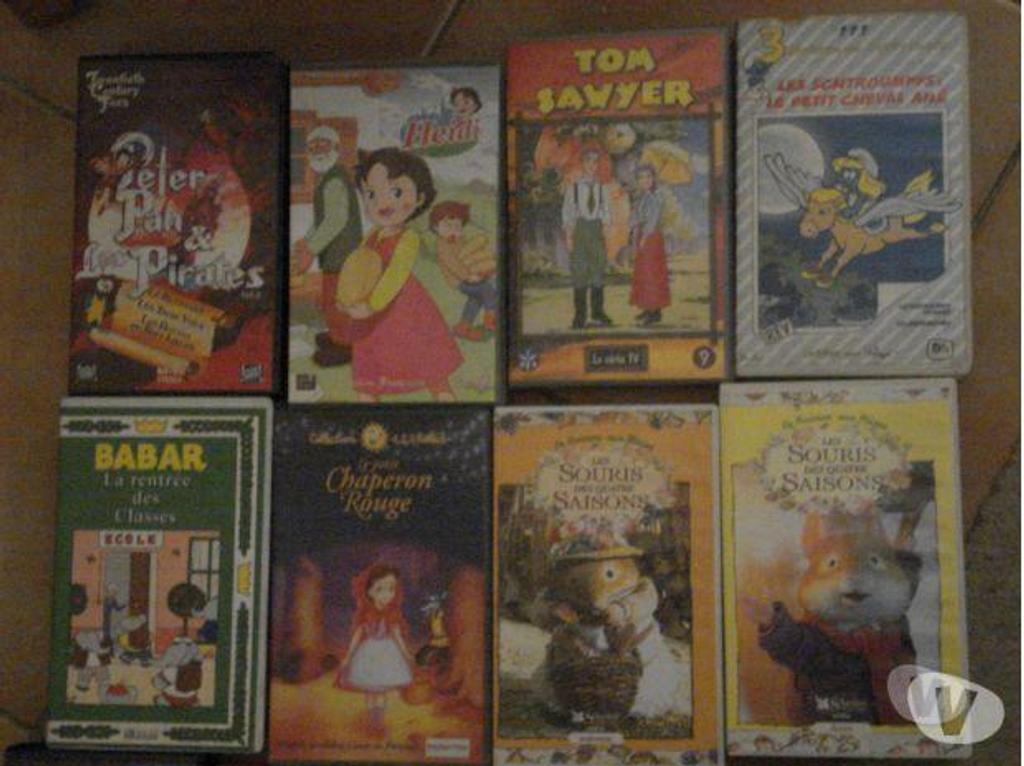 DVD occasion Yvelines Fontenay le Fleury - 78330 - Photos Vivastreet Lot de 18 cassettes K7 VHS jeunesse enfant vidéo