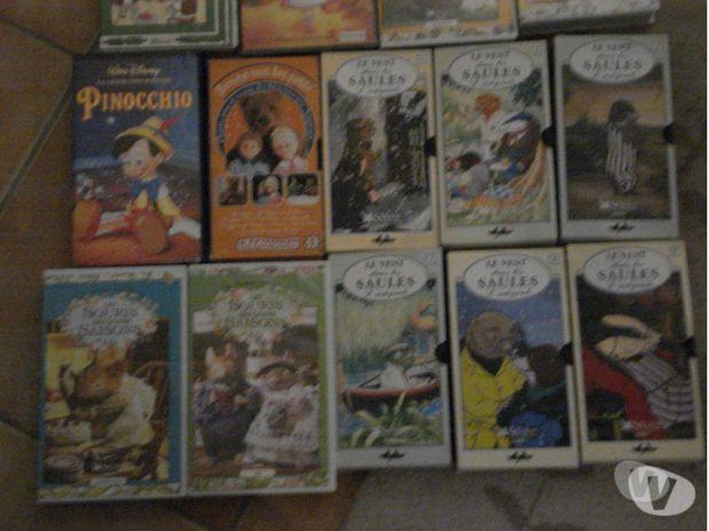 DVD occasion Yvelines Fontenay le Fleury - 78330 - Photos Vivastreet Lot de 18 cassettes K7 VHS jeunesse enfant vidéo