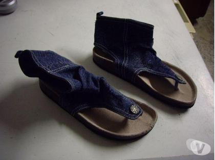 Chaussures occasion Bouxwiller Bas-Rhin - Photos Vivastreet Sandales à entredoigts en jean pt 36-37-neuves