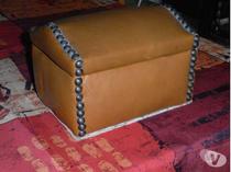 petit coffre a bijoux en cuir marron