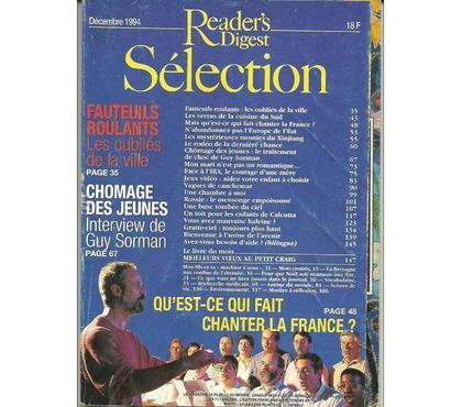 Livres occasion Montauban Tarn-et-Garonne - Photos Vivastreet READER´S DIGEST Sélection - Décembre 1994 - FAUTEUILS ROULAN