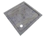 Travertin Gris Bac A Douche 90 x 90 x 8 cm Adoucie 500€ HT