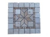 Travertin rosace 30,5 x 30,5 cm Rustique 25€ HT pièce