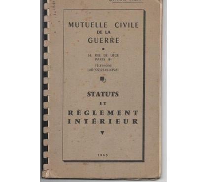 Livres occasion Montauban Tarn-et-Garonne - Photos Vivastreet Mutuelle civile de la guerre - Statuts et règlement intérieu