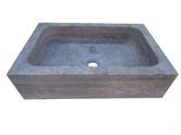 Travertin Marron Évier 70 x 48 x 18 cm Adoucie 500€ HT 