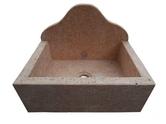 Travertin Jaune Petit Évier Crédence 40x27x15cm 225€ HT