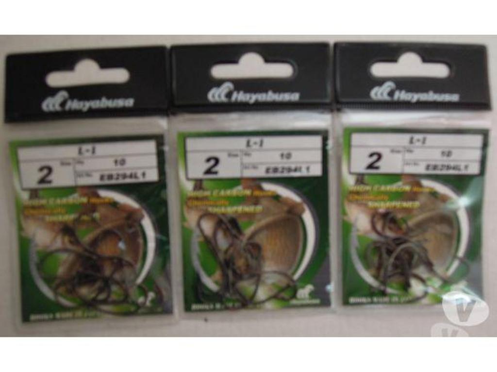 Matériel de sport Lot-et-Garonne Villeneuve sur Lot - 47300 - Photos Vivastreet 3 pochettes de 10 hameçons carpe HAYABUSA L-1 NEUFS
