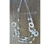 Collier IKITA en métal, 5 rangs