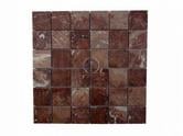 Marbre Rouge 4,8x4,8 cm Mosaïque Polie 1'Choix 8€ HT plaque