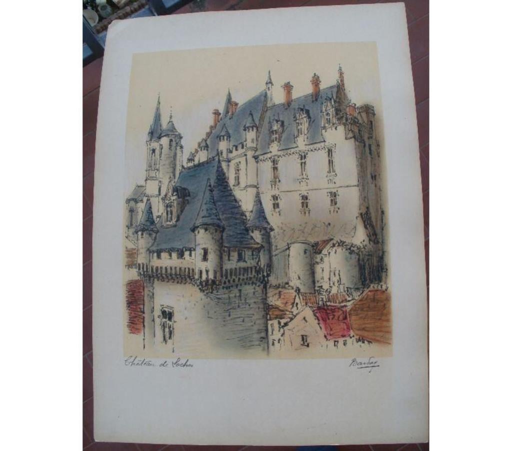 Décoration - art Tarn-et-Garonne Montauban - 82000 - Photos Vivastreet Gravure signée BARDAY - Château de LOCHES (37)