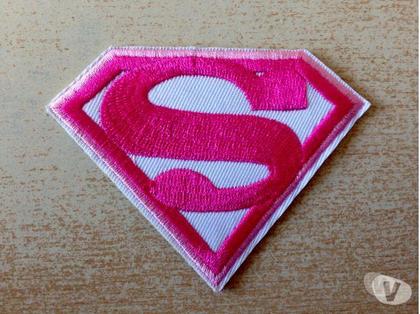 Accessoires & Bagagerie Carnon Hérault - Photos Vivastreet Écusson patch Superman rose pink supergirl 8,5x6,5 cm