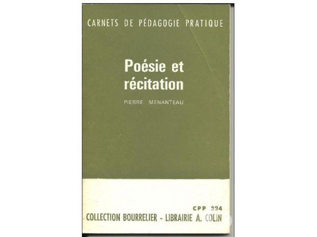 Livres occasion Tarn-et-Garonne Montauban - 82000 - Photos Vivastreet Pierre MENANTEAU Poésie et récitation