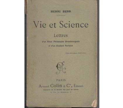 Livres occasion Montauban Tarn-et-Garonne - Photos Vivastreet Henri BERR Vie et Science 1894 Lettres d'un vieux Philosophe
